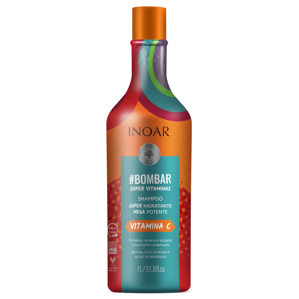 INOAR šampūnas praturtintas vitaminais #Bombar Super Vitamins Shampoo