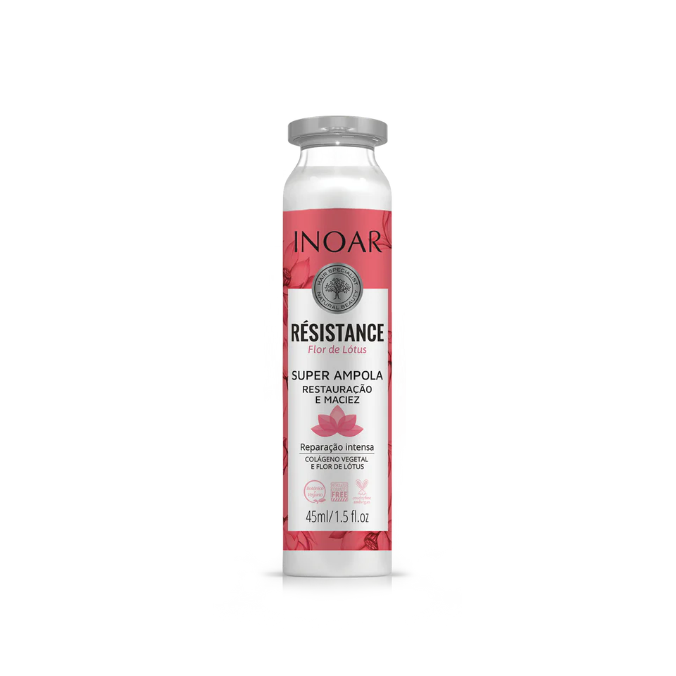INOAR ampulė silpniems plaukams Resistance Flor de Lotus